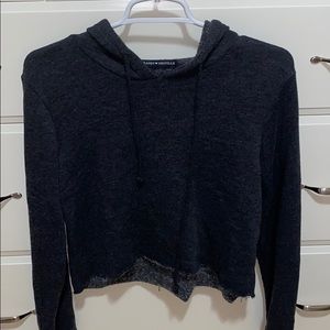 brandy melville dark grey hoodie
